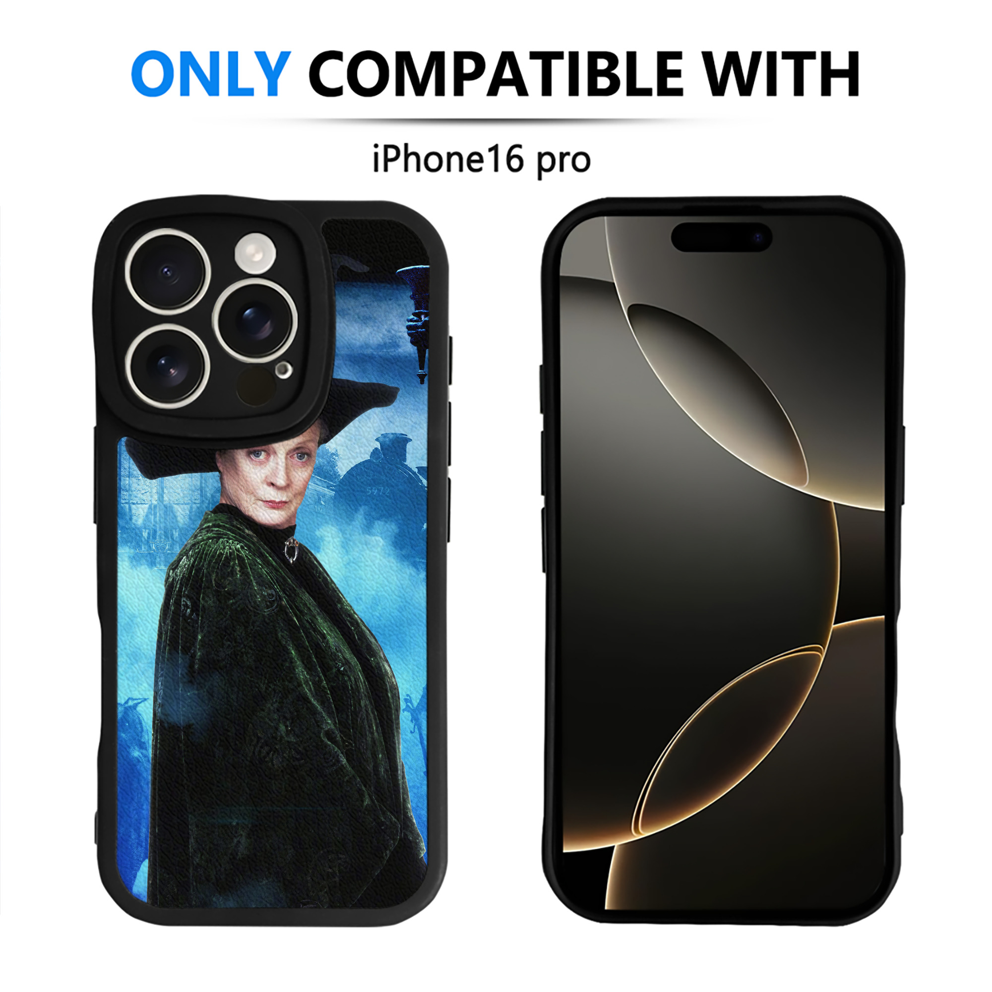 （画像用） Harry Potter ハリー・ポッターシリーズ 【iPhone 16シリーズ対応】シリコンスマホケース（レザー調） 材質：シリコン